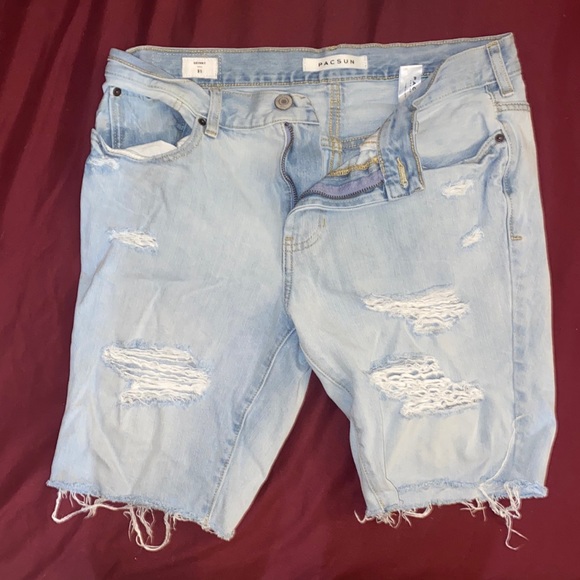 PacSun Other - MENS PACSUN RIPPED JEAN SHORTS SIZE 31 skinny
